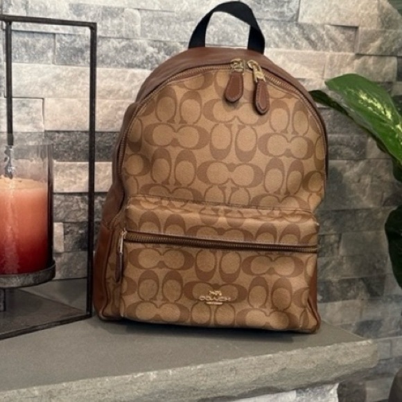 Coach Horse & carriage signature leather backpack - Picture 1 of 8